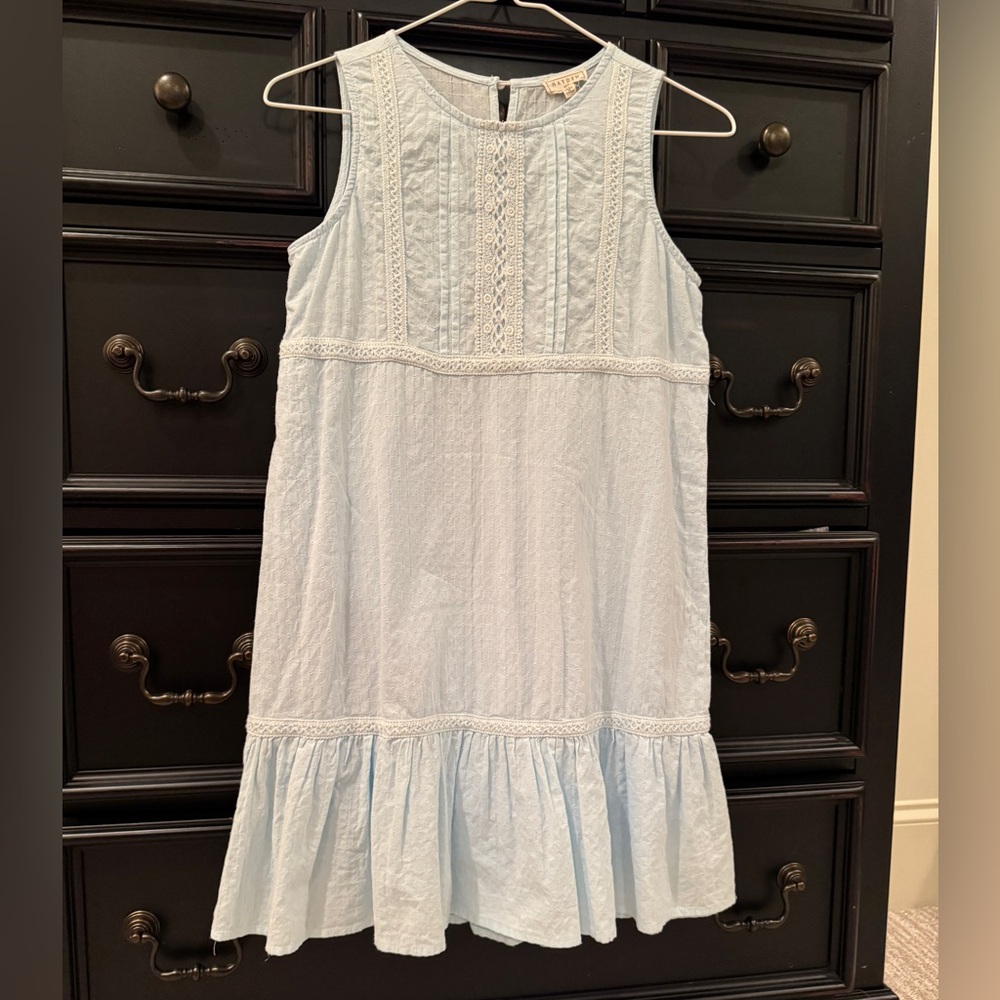 Hayden Girls Sz XL light blue dress with lace